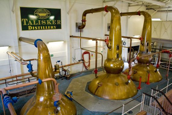 The Talisker Distillery on the shores of Loch Harport and is the only single malt whisky distillery on the Isle of Skye.